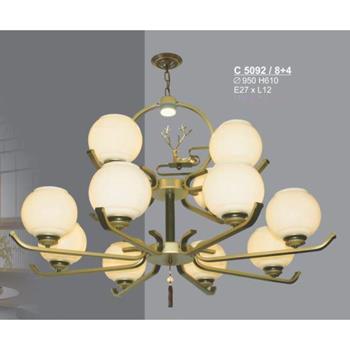 Đèn chùm trang trí Sano phong cách Nhật Bản Ø950*H610, E27*L12 C 5092/8+4