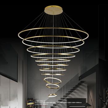 Đèn treo trang trí Slister C002-11 - LED 382W*2 - 3 CĐ C002-11