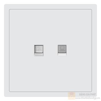 Bộ ổ cắm điện thoại và mạng Duhal cổ điển S1 series CxB029