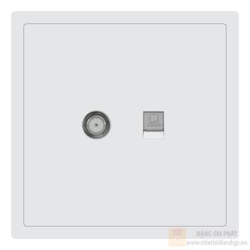 Bộ ổ cắm truyền hình vệ tinh và điện thoại Duhal cổ điển S1 series CxB229