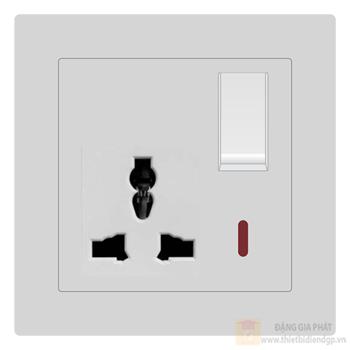Bộ ổ cắm đa năng có công tắc và đèn báo Duhal cổ điển S1 series CxB325