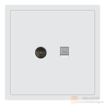 Bộ ổ cắm tivi và mạng Duhal cổ điển S1 series CxB829