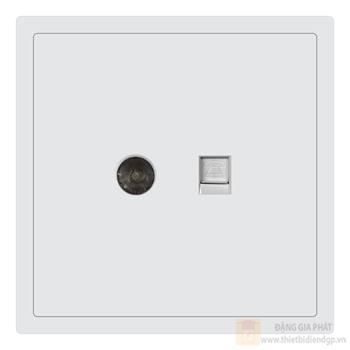 Bộ ổ cắm tivi và điện thoại Duhal cổ điển S1 series CxB929