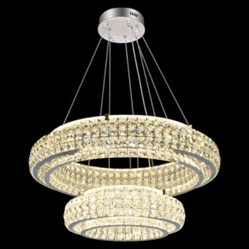 Đèn thả pha lê Andora Ø800*H350+1500 - LED 130W - 3 chế độ TPL-6508/800+500