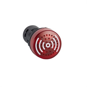 Còi báo hiệu Schneider Buzzer red AC/DC 24V illuminated có đèn chiếu sáng XB2BSB4LC