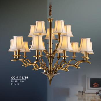 Đèn chùm cổ điển Hufa Ø1130*H950, E14*15 CC 9116/15