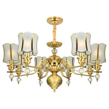 Đèn chùm đồng Andora CĐ-0558/8 Ø870*H425 + 500 E14*8 CĐ-0558/8