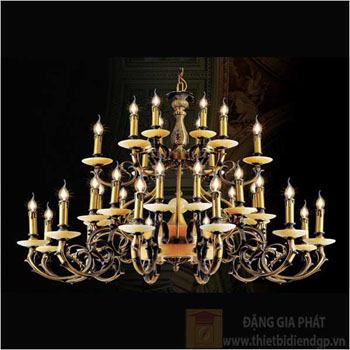Đèn chùm đồng Ø1150*H1000+450, E14*36 CĐ 1103/24+12