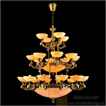 Đèn chùm đồng Ø1360*H1430+450, E27*33 CĐ 1129/12+8+4