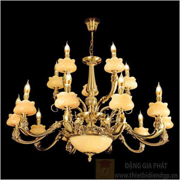 Đèn chùm đồng Ø1030*H700+450, E14*15-E27*2 CĐ 1205/10+5