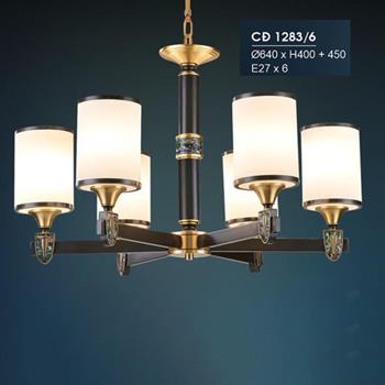 Đèn chùm đồng Hufa Ø640*H400+450, E14*6 CĐ 1283/6