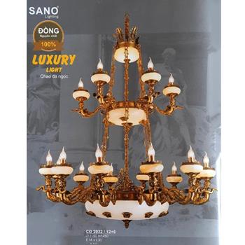 Đèn chùm đồng Sano Ø1150*H1450mm, E14*L30 CĐ 2032/12+6