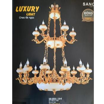 Đèn chùm đồng Sano Ø1150*H1450mm, E14*L30 CĐ 2033/12+6