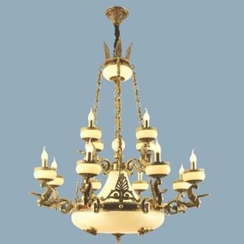 Đèn chùm đồng Sano Ø1100*H1250, E14*L12 CĐ 5016/8+4