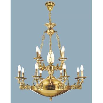 Đèn chùm đồng Sano Ø900*H1100, E14*L12 CĐ 5018/8+4