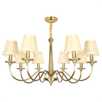 Đèn chùm đồng Andora CĐ-8205/8 Ø850*H450 + 500 E14*8 CĐ-8205/8