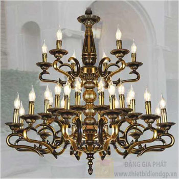 Đèn chùm đá Sano Ø1100xH960mm E14x30 CĐ 1022 / 12+12+6