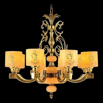Đèn chùm đồng Ø800*H730+450, E14*8 CĐ 1083/8
