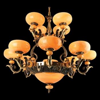 Đèn chùm đồng Ø1000*H900+450, E27*15 CĐ 1274/12