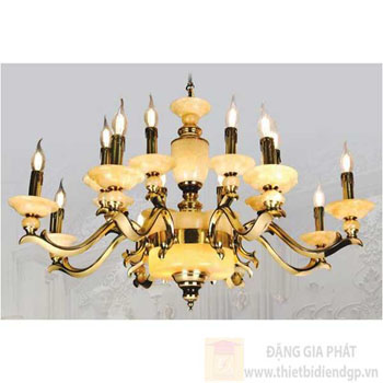 Đèn chùm đá Sano Ø980xH680mm E14x16 CĐ 6018 / 10+6