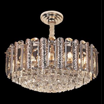 Đèn chùm pha lê K9 euroto - Ø600 x H260 - E14*15 CFL-256