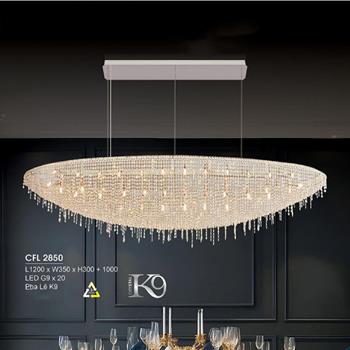 Đèn chùm pha lê Hufa L1200*W350*H300+1000 CFL 2850