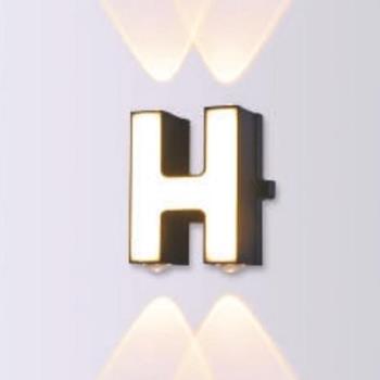 Đèn vách Led trang trí CHỮ H 12W - 3000k CHỮ H