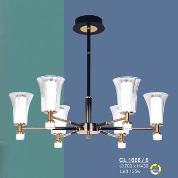 Đèn chùm LED 125W Sano Ø700*H430 - 3 màu ánh sáng CL 1666/6