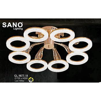 Đèn chùm LED 185W Sano Ø720*H300 - 3 màu ánh sáng CL 1677/8
