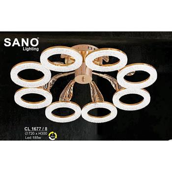 Đèn chùm LED 185W Sano Ø720*H300 - 3 màu ánh sáng CL 1677/8