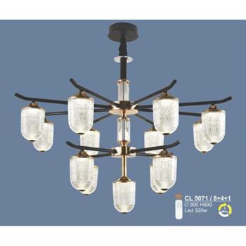 Đèn chùm Sano LED 320W - 3 màu ánh sáng Ø900*H690, có remote CL 5071/8+4+1