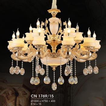 Đèn Chùm Nến Ø1000*H750+400, E14*15 CN 1769/15