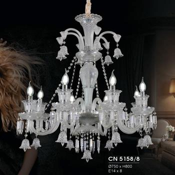 Đèn chùm nến Hufa Ø750*H800, E14*8 CN 5158/8