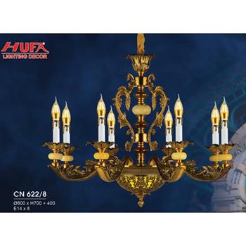 Đèn Chùm Nến Ø800*H700+400, E14*8 CN 622/8