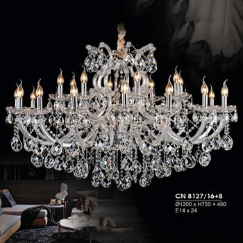 Đèn chùm nến Hufa Ø1200*H750+400, E14*24 CN 8127/16+8