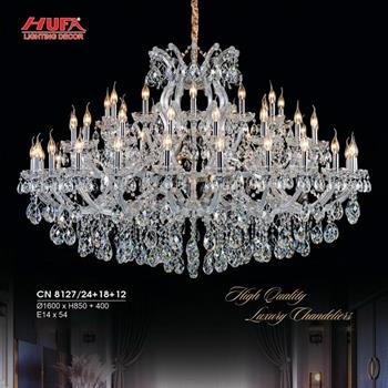 Đèn chùm nến Hufa Ø1600*H850+400, E14*54 CN 8127/24+18+12