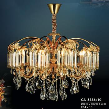 Đèn chùm nến Hufa Ø800*H650+400, E14*10 CN 8136/10