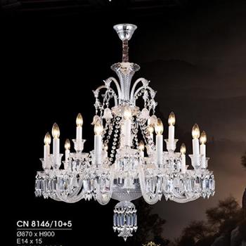 Đèn Chùm Nến Ø870*H900, E14*15 CN 8146/10+5