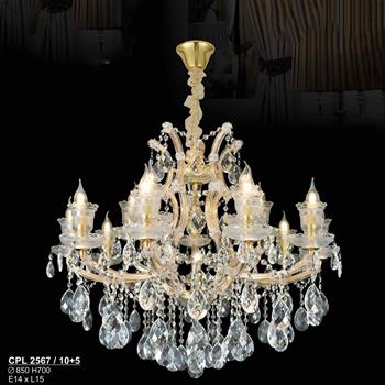 Đèn chùm pha lê SANO Ø850*H700 - E14*L15 CPL 2567/10+5