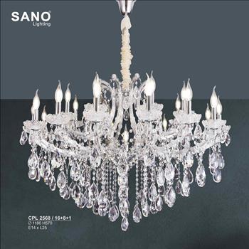 Đèn chùm pha lê SANO Ø1180*H570 - E14*L25 CPL 2568/16+8+1