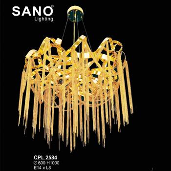 Đèn chùm pha lê SANO Ø600*H1000 - E14*L8 CPL 2584