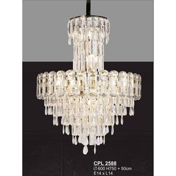 Đèn chùm pha lê SANO Ø600*H750 + 50cm - E14*L14 CPL 2588