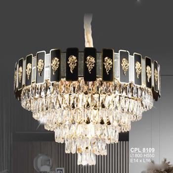 Đèn chùm Pha Lê Sano - E14*L27 - Ø800*H550 CPL 8109