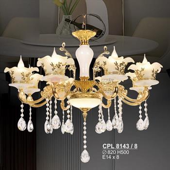 Đèn chùm Pha Lê Sano - E14*L8 - Ø820*H500 CPL 8143/8