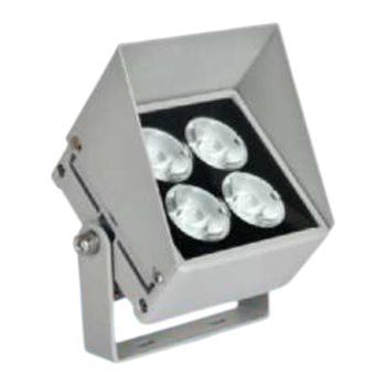 Đèn chiếu mặt dựng hufa L100*H105-8W, Ánh sáng vàng - 3000K, rọi xa 20m, chống chói RN 0329/B