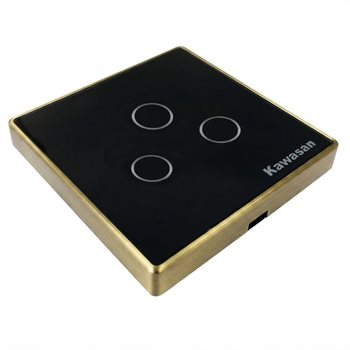 Công tắc ba vuông cảm ứng chạm Wifi Kawasan CT3V-WIFI(B) CT3V-WIFI(B)