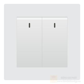 Bộ công tắc 2 nút nhấn Duhal 1 chiều cổ điển K series CxA211