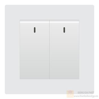 Bộ công tắc 2 nút nhấn Duhal 2 chiều cổ điển K series CxA212