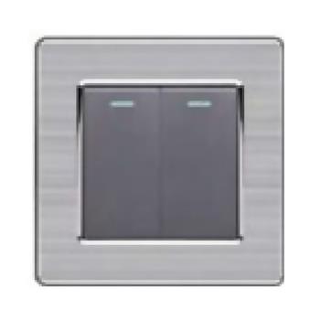 Bộ công tắc 2 nút nhấn 2 chiều DUHAL cổ điển S2 series CxA232