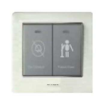 Bộ công tắc 2 nút nhấn (không làm phiền/dọn phòng) DUHAL cổ điển S2 series CxA238